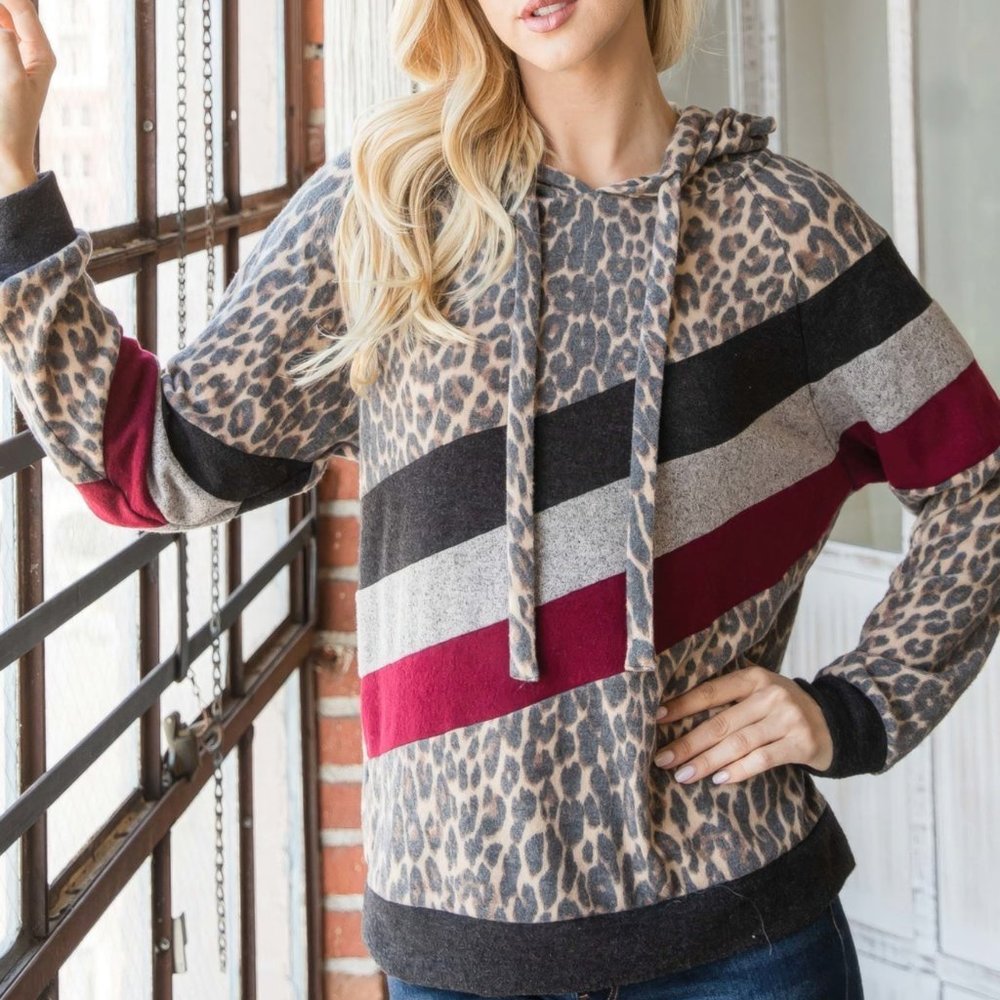 Animal Color Block Hoodie - Picture 7 of 7